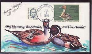 RW53 Federal Duck Stamp FDC Hand Painted RW53BG11 BW  