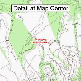 USGS Topographic Quadrangle Map   Streetman, Texas (Folded 