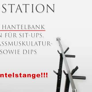 Hantelbank Fitness Station Trainingsbank Ablage  