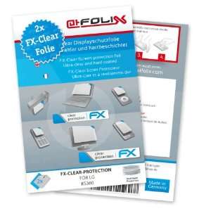 com 2 x atFoliX FX Clear Invisible screen protector for LG KS360 / KS 