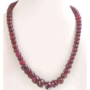  Exclusive Single Strand Natural Classy Faceted Ruby Beaded 