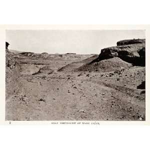  1906 Print Wady Useyt Road Northwest Sinai Egypt Hills Rocks Desert 