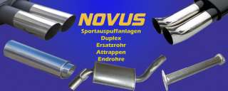 Novus Sportauspuff ESD Audi A3 8L 96  2x76 MS ABE  