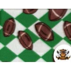   Printed Sports Football Argyle 7 Fabric By the Yard 