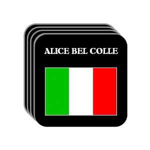 Italy   ALICE BEL COLLE Set of 4 Mini Mousepad Coasters