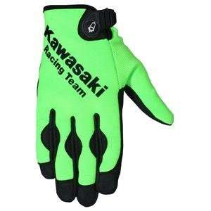  Joe Rocket Kawasaki ZX Crew Gloves   Medium/Green/Black 