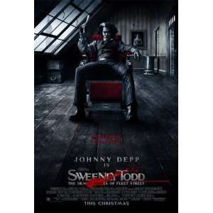  Sweeney Todd, 27x40 (Barber Chair) Movie Poster Reprint 