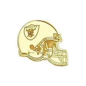   Gold NFL Oakland Raiders Football Helmet Tie Tac