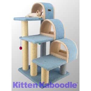    Three Cat Condos and Perches w/ Scratching Posts