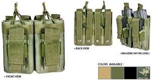 NC Star Airsoft SR4 SR16 Molle Double Stack Pistol Mag Pouch OD Green 