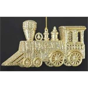  Champagne Glitter Train Ornament