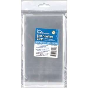  Self Sealing Transparent Bags 4 1/8 Inch x6 1/8 Inch 50 