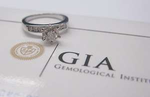 Fine GIA Round Cut Diamond Solitaire Engagement Ring 1.15Ct  