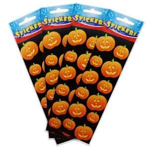  Halloween Jack o Lantern Stickers 12 pack Thats 144 