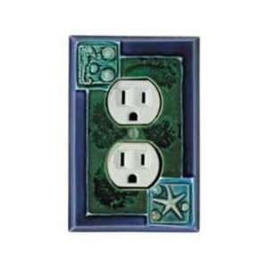 Marine Life Ceramic Switch Plate / 1 Outlet