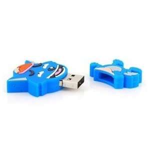  4GB Lovely Gray Wolf Flash Drive (Blue) Electronics