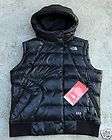 new The North Face OH Quilted Hooded 550 Goose DOWN Vest in BLACK 