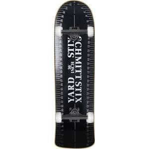 Schmitt Stix Yard Stick Complete Skateboard   9.62 Black w/Mini Logos 