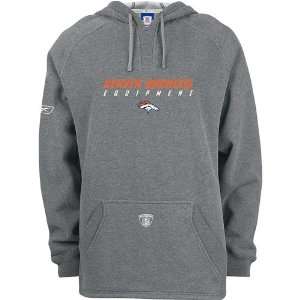 Denver Broncos Equipment Hoody (Grey) 2XL  Sports 