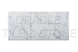 12 Bianco Carrara White Marble Polished Brick Tile  