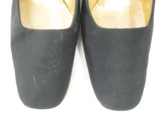 FRENCH ROOM Black Jeweled Shoes High Heels Size7.5  