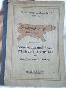 Vintage shoe makers store machinery catalog book 1905  