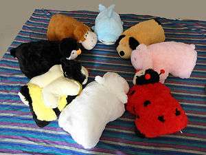 Pillow Pets Bunny Dolphin Penguin bubble bee 8 animals Stuffed Gift 18 