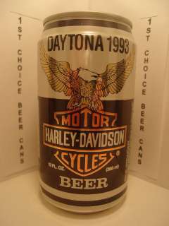 HARLEY DAVIDSON MOTOR CYCLES DAYTONA 1993 STAY TAB BEER CAN EAGLE J 