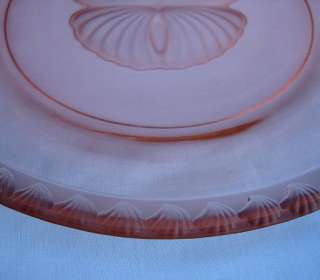 Fostoria Pink Captiva 7 7/8 Plates w/Sea Shells  