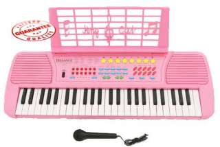 Children 49 Keys Electronic Piano Music Keyboard Pink  