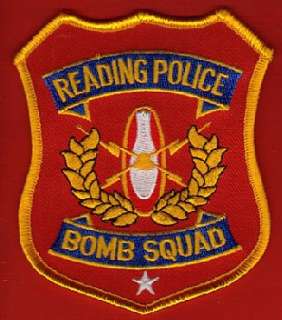 READING PA POLICE BOMB SQUAD PATCH  