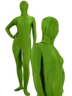 Dark Green Full Body Lycra Spandex Zentai Suit S XXL  