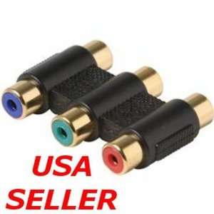 RCA Component Video Cable Joiner Coupler Adapter Female to Female F 