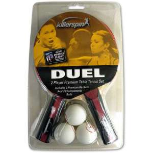 KILLERSPIN Duel 2 Player Table Tennis Racket Paddle Set 825509101108 