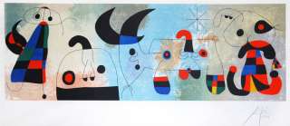 Miro, Miró, Joan, Sur quatre murs (On Four Walls), Lithograph, Hand 