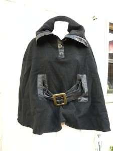 MACKAGE GORGEOUS SOLD OUT THEA BLACK CAPE PONCHO $565  