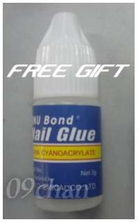1pc Nail Art Glue and 1 pair of False Eyelashes for GIFT