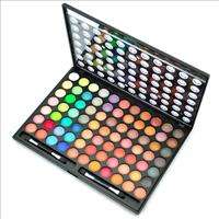 Pro 77 full color eyeshadow palette Makeup Kit+2xBrush  