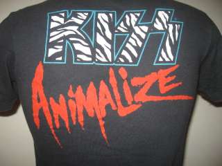 Awesome authentic, original Kiss Animalize T Shirt. Image is copyright 