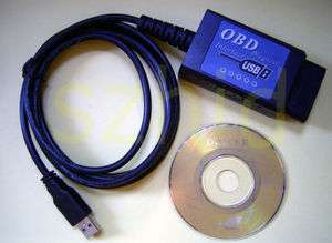 OBDII OBD OBD2 ODB CAN auto PC scantool USB cable v1.4b  