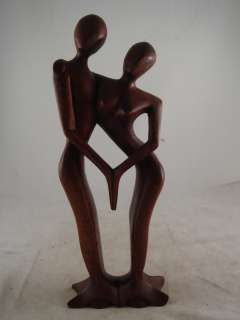 12 Bali Abstract Wood Statue ~Shall We Dance Love ART  
