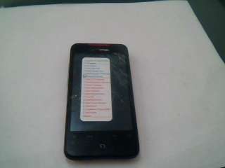 HTC Droid Incredible Black (Verizon) AS IS  BAD LCD, CRACKED 