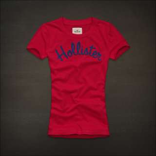   HOLLISTER by Abercrombie womens FIRST Point Logo Classic T Shirt NWT