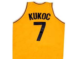 TONI KUKOC JUGOPLASTIKA JERSEY CROATIA YELLOW SEWN NEW ANY SIZE OBV 