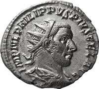 Philip I AR Antoninianus Authentic Ancient Roman Coin  