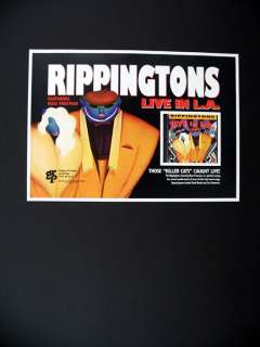 Rippingtons Live in LA Album CD Promo 1993 print Ad advertisement 