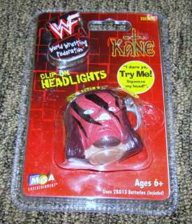   WRESTLING Clip On HeadLights LIGHTS Head Figure Figurine WWE MGA Toy