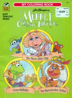 Muppets coloring book RARE UNUSED 5  