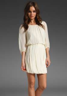 TIBI Draped Dress in Cream 