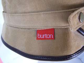 BURTON CORDUROY BROWN TAN HAT BUCKET CAP  